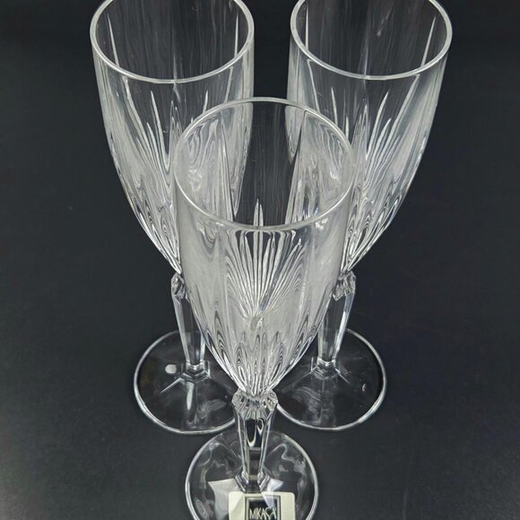 Vintage Fluted Champagne Icicles by Mikasa - Set of 3 - 9 1/8" - Picture 6 of 11